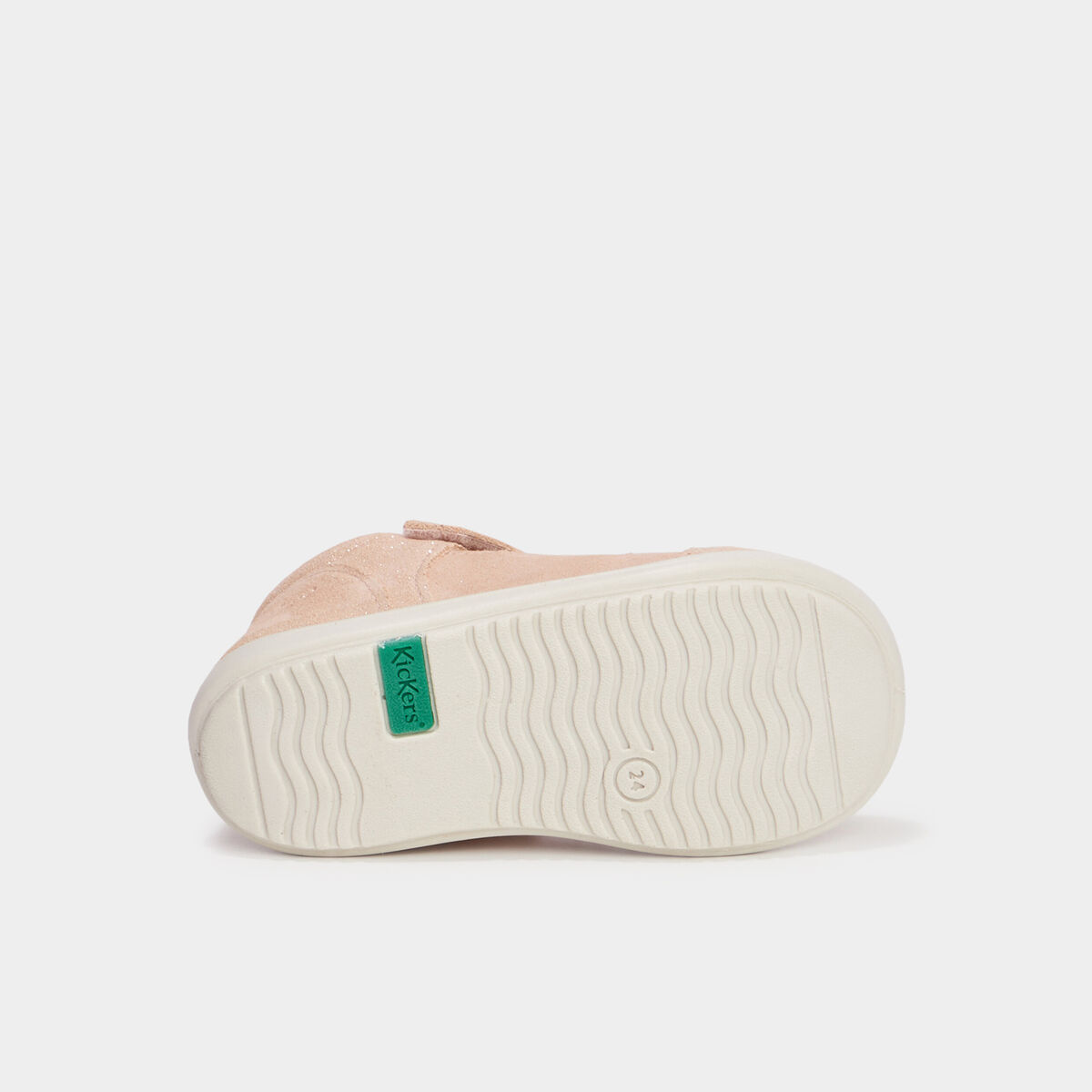 Sandales en cuir Kickers Klony rose bébé garçon