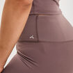 Short cycliste de sport taille haute mauve femme