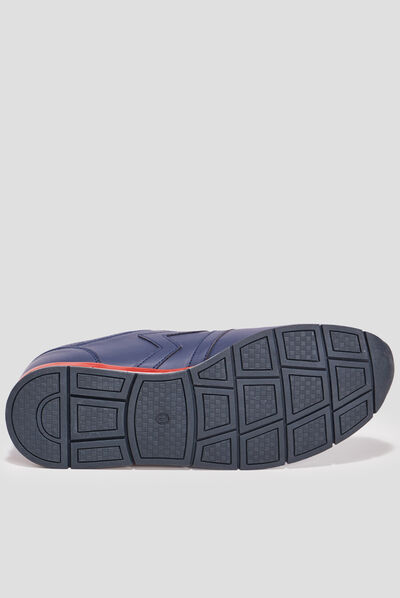 Baskets running à lacets Creeks bleu marine homme