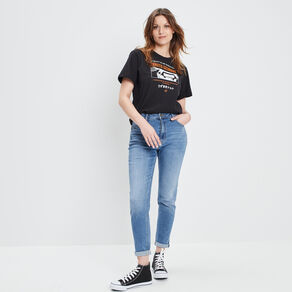 T-shirt manches courtes Naruto noir femme