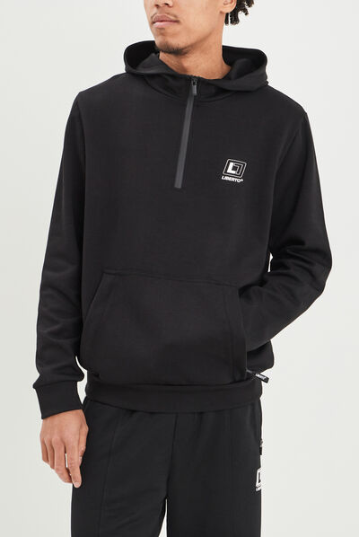 Sweat à capuche hoodie Liberto noir homme