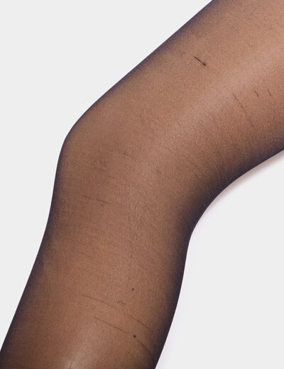 Lot 2 collants 20D ultra résistants noir femme