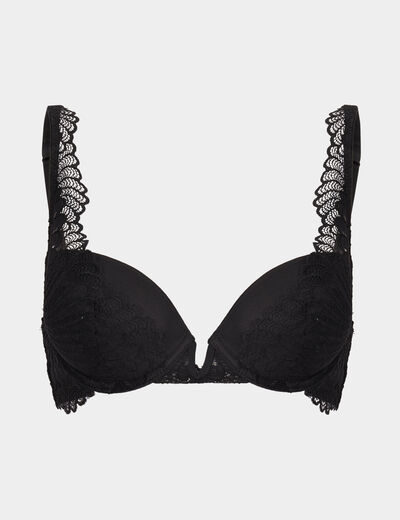 Soutien-gorge foulard dentelle noir femme