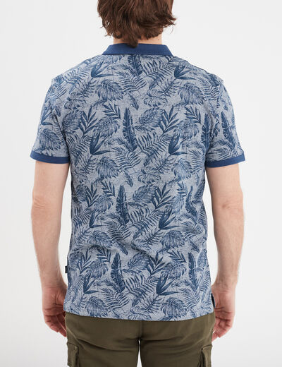 Polo droit manches courtes coton Creeks bleu marine homme