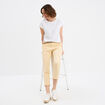 T-shirt ajour&eacute; manches courtes blanc femme