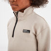 Sweat col camionneur zippé 1 poche gris foncé garçon
