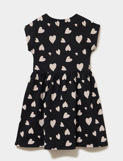 Robe droite sans manches noir fille
