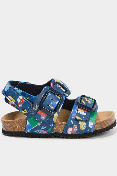 Sandales &agrave; boucles bleu marine b&eacute;b&eacute; gar&ccedil;on