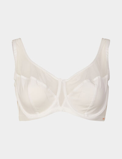 Soutien-gorge corbeille microfibre Izold blanc femme grande taille
