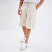 Bermuda cargo droit coton majoritaire beige homme