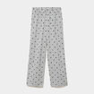 Pantalon de pyjama droit coton noir femme