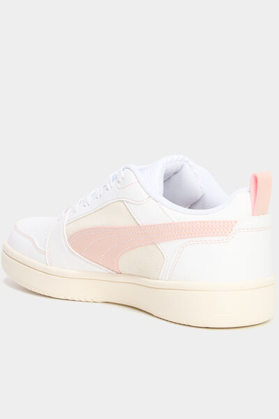 Baskets basses &agrave; lacets Puma rose femme