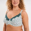 Soutien-gorge emboitant microfibre ecru femme grande taille