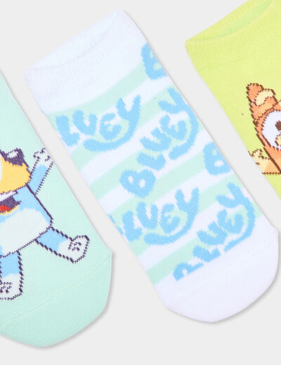 Lot 3 paires chaussettes Bluey multicolore fille