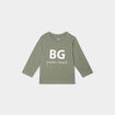 T-shirt épaule boutonnée manches longues vert kaki bébé garçon