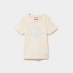 T-shirt manches courtes coton Kappa ivoire fille