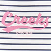 T-shirt droit manches courtes Creeks ecru fille