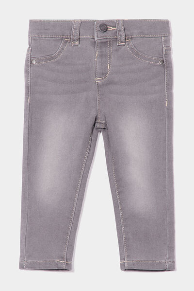 Jeans slim stretch gris bébé garçon
