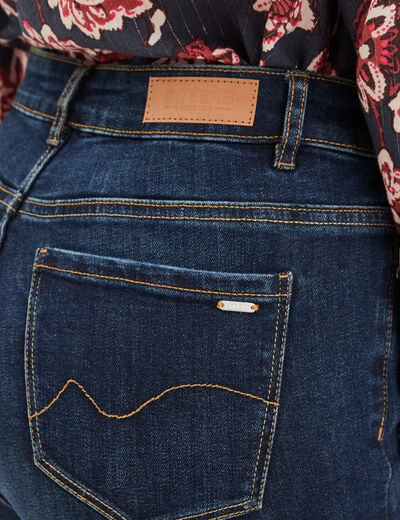 Jeans slim taille haute Creeks denim brut femme