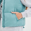Doudoune sans manches imperméable vert femme