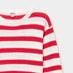Pull manches longues coton rouge fille