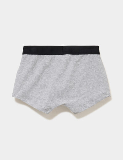 Lot 2 boxers coton Pok&eacute;mon Pikachu gris clair gar&ccedil;on