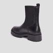 Bottines ranger crant&eacute;es noir femme