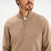 Pull camionneur manches longues taupe homme
