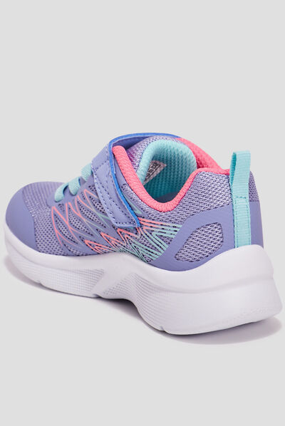 Baskets running Skechers Blod Delight bleu lavande fille
