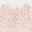 Sweat col rond manches longues beige fille