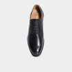Derbies en cuir avec lacets noir homme