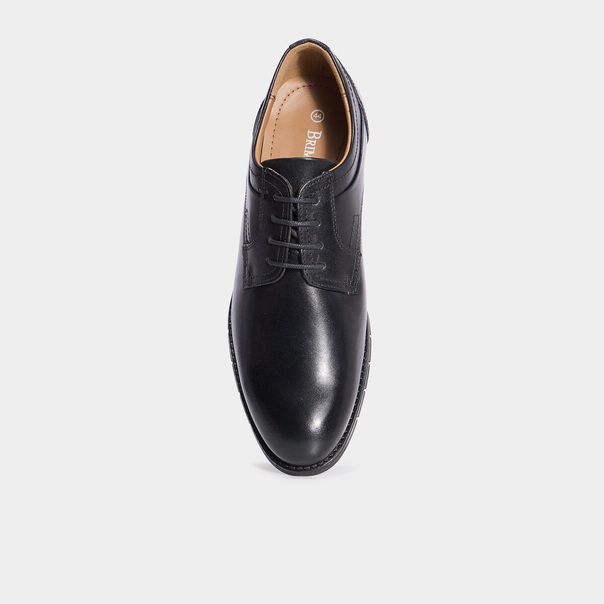 Derbies en cuir avec lacets noir homme