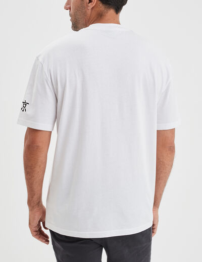 T-shirt droit coton Tokyo Revengers blanc homme