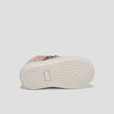 Baskets montantes en cuir rose bébé fille