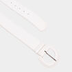 Ceinture croco blanc femme