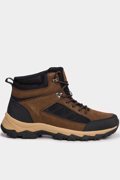Baskets montantes &agrave; lacets multicolore homme