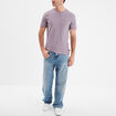 T-shirt coton col rond 1 poche Liberto parme homme