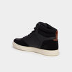 Baskets montantes &agrave; lacets noir homme