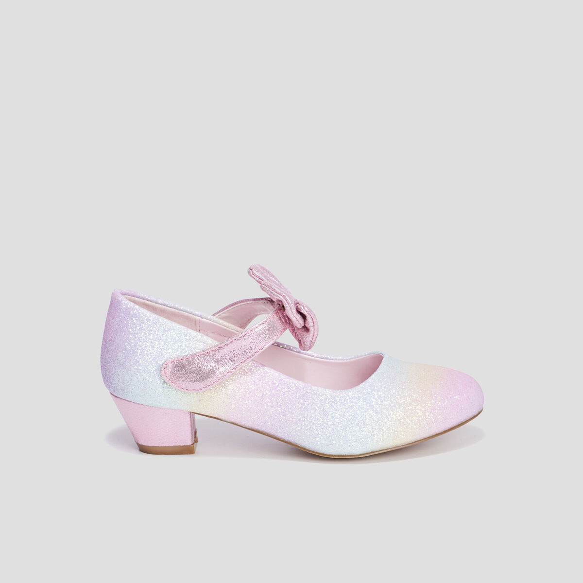 Babies à paillettes et noeuds multicolore fille
