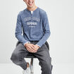 T-shirt manches longues Creeks bleu homme