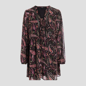 robe fluide manches longues noir femme Robe fluide manches longues noir femme