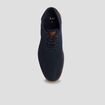 Derbies plates &agrave; lacets bleu marine homme