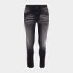 Jeans straight denim noir homme