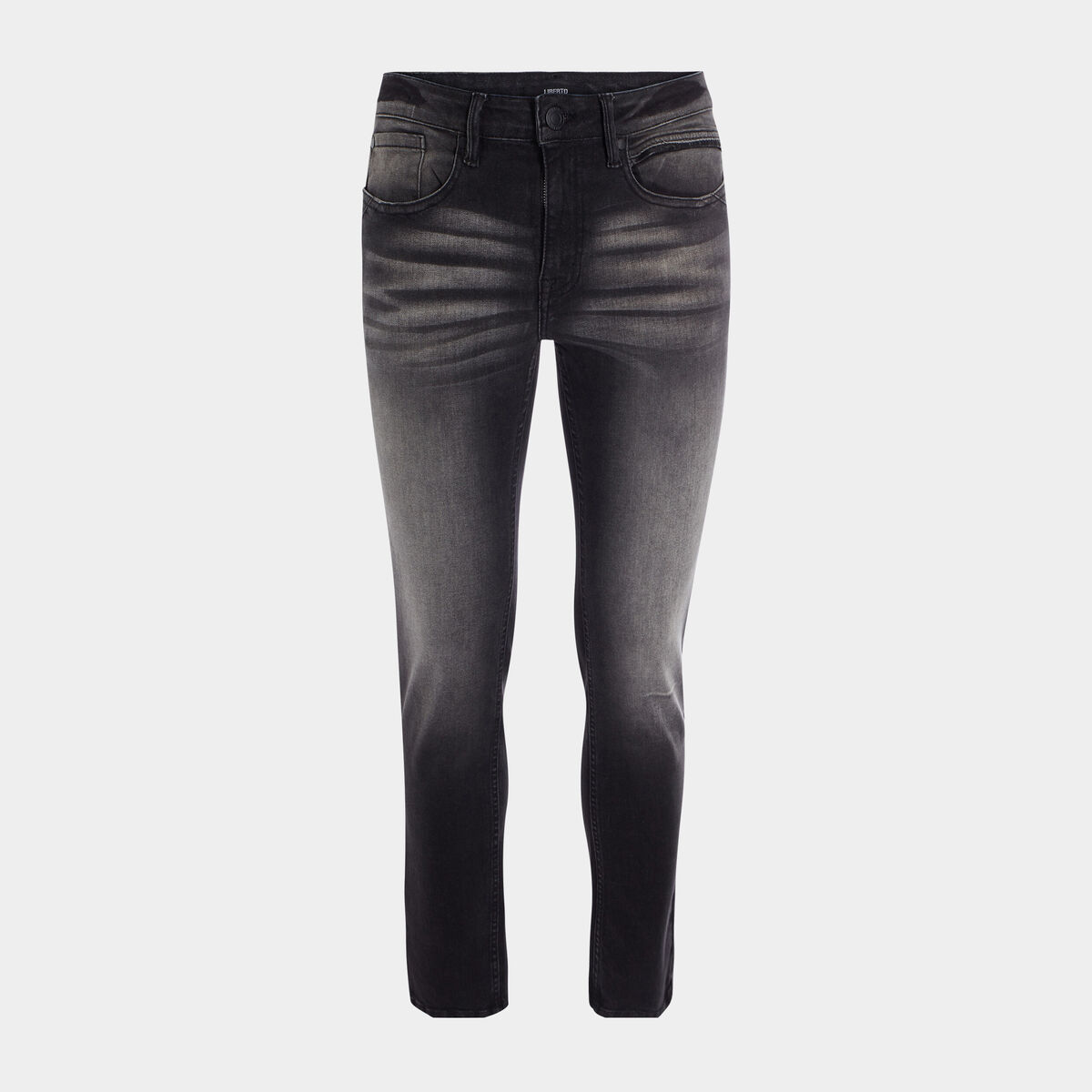 Jeans straight denim noir homme