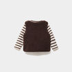 Ensemble 3 pi&egrave;ces avec gilet polaire marron chocolat b&eacute;b&eacute; gar&ccedil;on