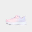 Baskets running à scratchs rose fille