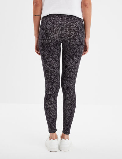 Legging long taille haute gris femme