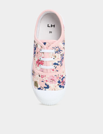 Tennis basses en toile multicolore fille