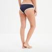 Shorty en dentelle coton bleu marine femme