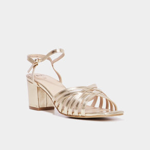 sandales a talons metallisees jaune or femme Sandales à talons métallisées jaune or femme